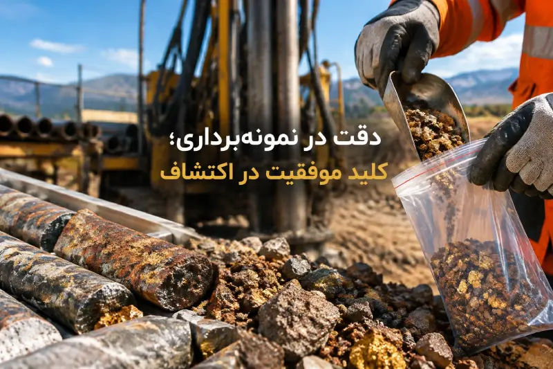 نمونه برداری دقیق کانسنگ طلا و مس با متد حفاری RC